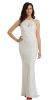 Main image of Sleeveless Floral Lace Fitted Formal Evening Gown